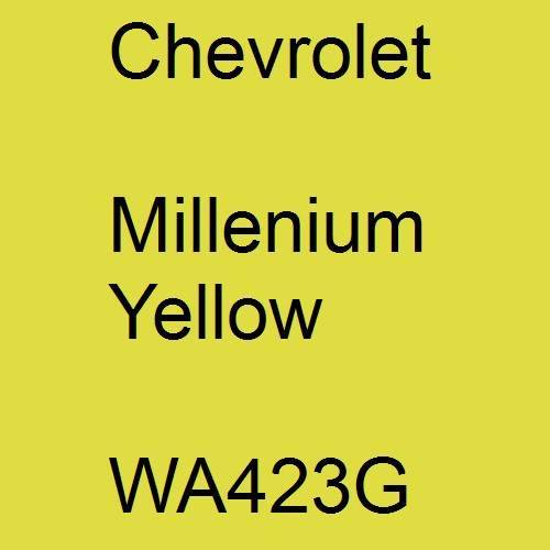 Chevrolet, Millenium Yellow, WA423G.